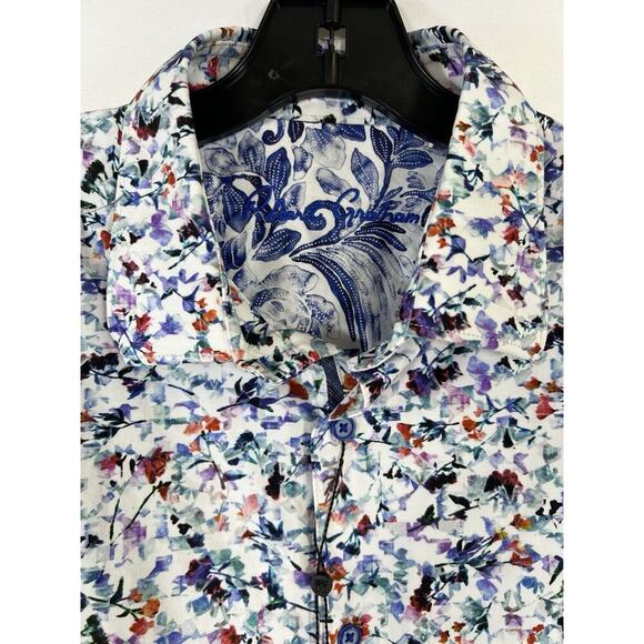 NWT Robert Graham Abstract Print Print Long Sleeve Shirt Stretch Sz XL $198 - Picture 2 of 11